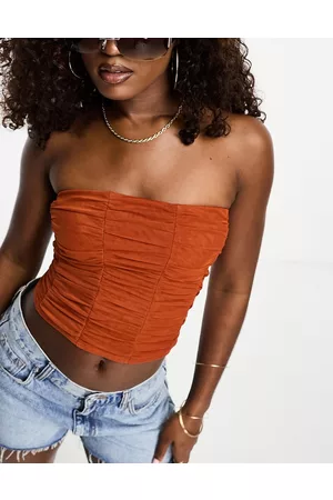ASOS Corsetto stile bustino in rete color ruggine