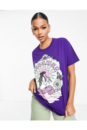 Honour HNR LDN - T-shirt oversize con stampa di sirena