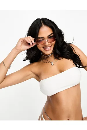 AsYou Mix & Match - Top bikini a fascia con fascette sottili sul retro