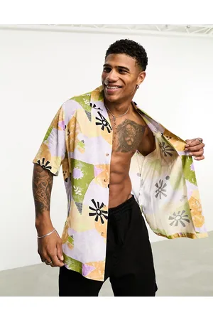 ASOS Camicia comoda con rever e stampa vintage