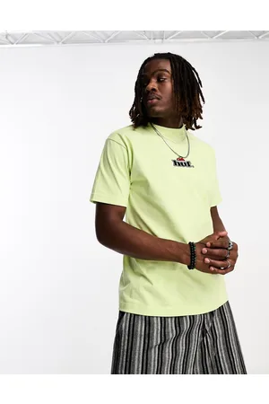 Huf Produce - T-shirt lime con ricamo sul petto