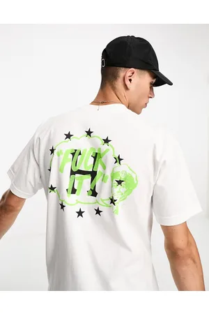 Huf Galactic Motto - T-shirt a maniche corte bianca con stampe sul petto e sul retro