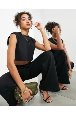 ASOS Crop top squadrato premium in jersey testurizzato