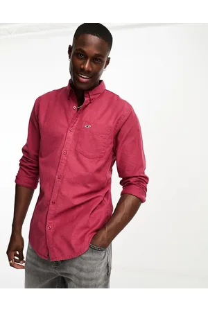Hollister Icon - Camicia a maniche lunghe rossa con logo