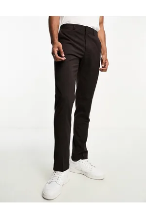 Harry Brown Pantaloni da abito skinny marroni