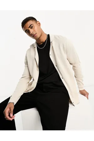 SELECTED Cardigan in maglia beige