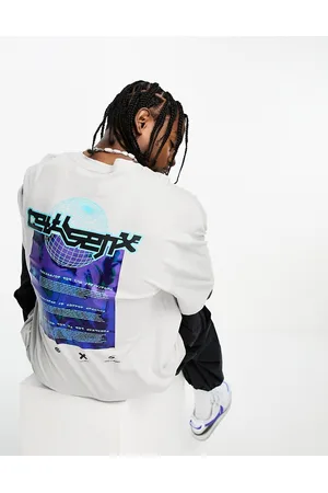 COLLUSION T-shirt grigia con stampa sul retro