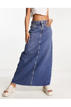 Free People Gonna lunga in denim indaco scuro