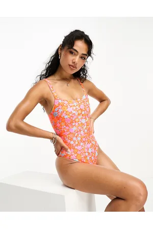 Kulani Kinis X Hannah Meloche & Ava Jules - Costume da bagno con stampa a fiorellini e spalline regolabili