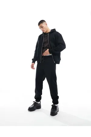 ASOS Joggers pesanti affusolati neri