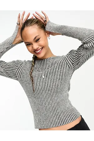 Weekday Lex - Maglione aderente color pietra