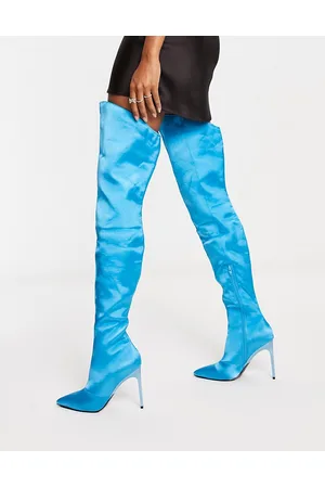 ASOS Kayla - Stivali cuissard con tacco acqua