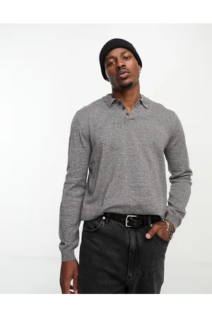 ASOS Essential - Polo in maglia di cotone mélange