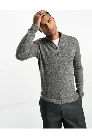 Hollister Maglione lavorato con logo e zip corta