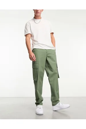 ASOS Pantaloni cargo kaki ampi