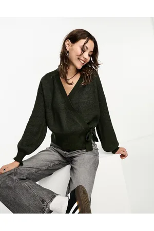 Object Cardigan in maglia intenso a portafoglio