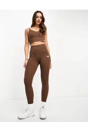 New Balance Linear Heritage - Leggings a vita alta scuro