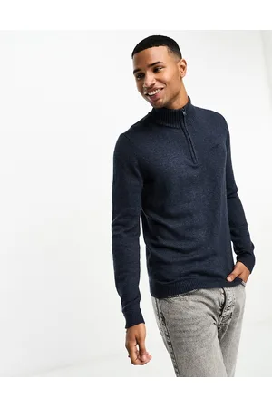 Hollister Maglione lavorato con logo e zip corta