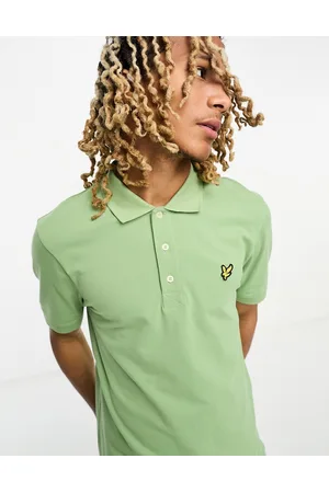 Lyle & Scott Icon - Polo in piqué chiaro con logo