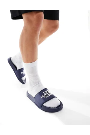 The North Face Base Camp III - Sliders blu navy e bianche