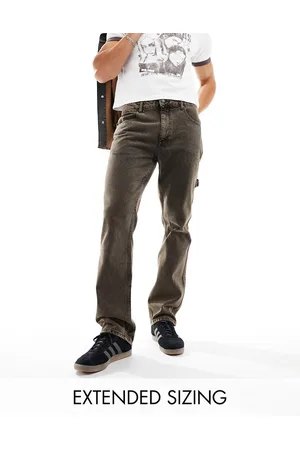 ASOS Jeans dritti sporco con dettaglio carpenter