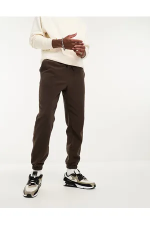 ASOS Joggers affusolati marroni felpati
