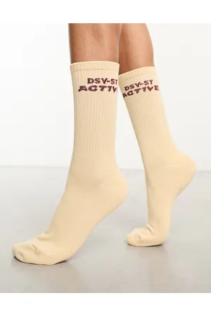 Daisy Street Active Landscape - Calzini beige con logo