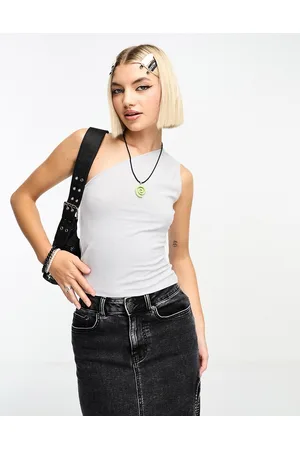 Weekday Cindy - Top monospalla chiaro