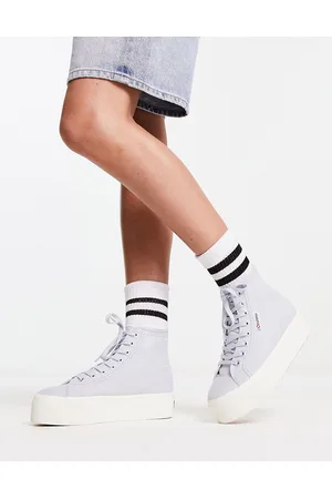 Superga 2708 - Sneakers alte con suola flatform /lilla