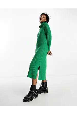 Brave Soul Vestito midi dolcevita in maglia oversize
