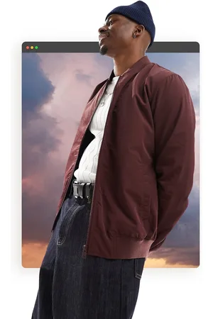 ASOS Bomber leggero bordeaux