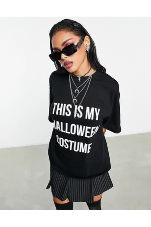 ASOS T-shirt oversize nera con stampa "This is my halloween costume"