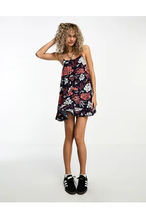 Superdry Vestitino vintage da spiaggia con spalline sottili a fiori