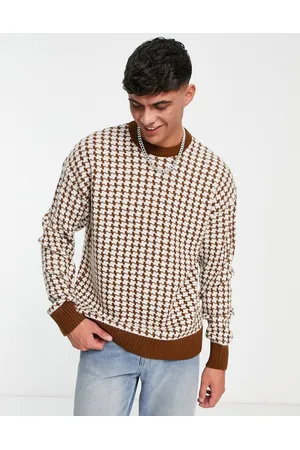 New Look Maglione comodo con motivo pied de poule