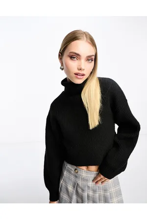 Monki Maglione corto accollato