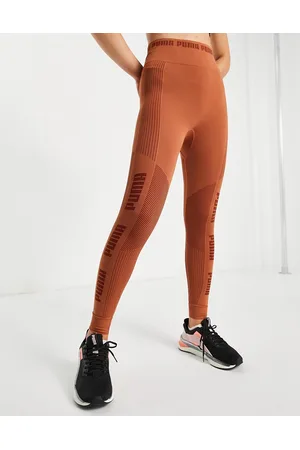 PUMA Training Evoknit - Leggings senza cuciture color bisque al caffè