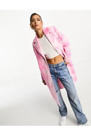 Helene Berman Ruth - Cappotto lungo rosa pied de poule