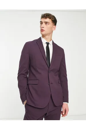 New Look Giacca da abito skinny prugna scuro