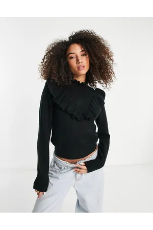 French Connection Maglione accollato con volant