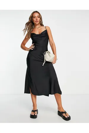AllSaints Hadley - Vestito sottoveste midi in raso