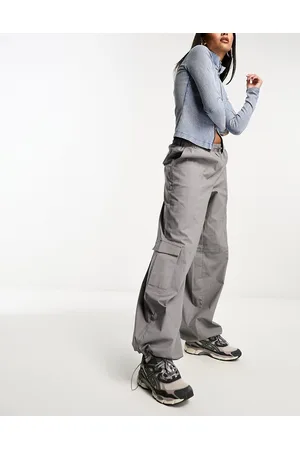 NA-KD X Chloe Schuterman - Pantaloni cargo ampi grigi