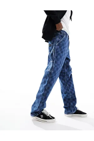 Vans Drill Chore Carp - Jeans indaco a scacchi
