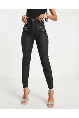 ASOS Ultimate - Jeans skinny spalmato con zip