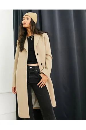 Gianni Feraud Ella - Cappotto monopetto color avena