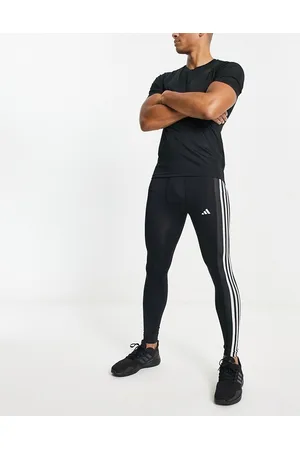 adidas Adidas - Training Techfit - Leggings neri con 3 strisce