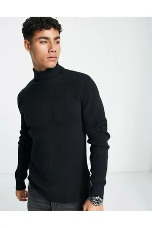 French Connection Maglione con collo alto a coste