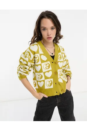 VIOLET ROMANCE Cardigan con stampa anni 