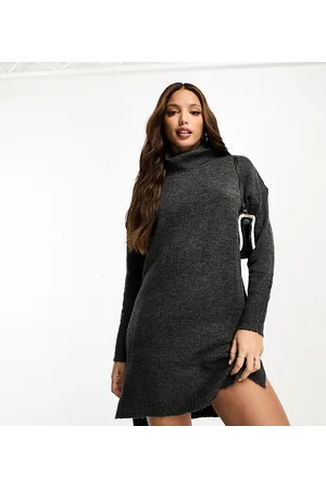 Brave Soul Tall - Ming - Vestito dolcevita in maglia scuro