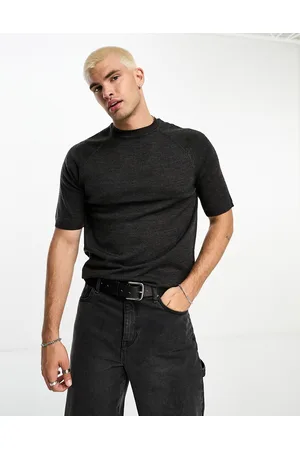 Brave Soul T-shirt a maniche corte in maglia antracite