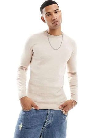 New Look Maglione girocollo attillato color avena